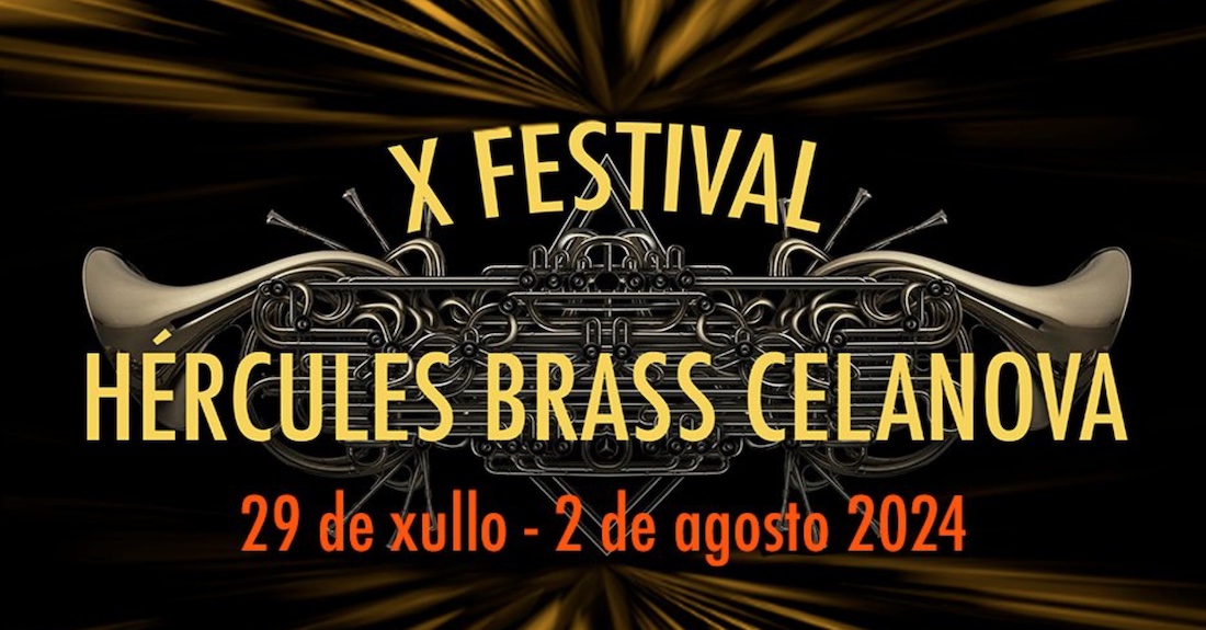 Cartel do X Festival Hercules Brass de Celanova