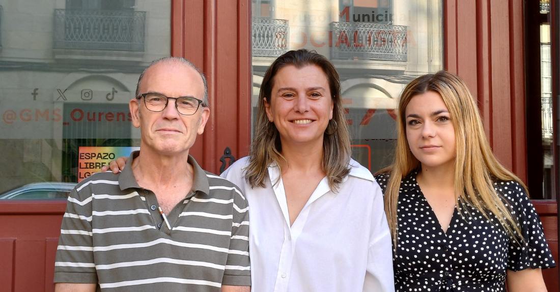 J.A. Vázquez Barquero, Natalia González e Alba Iglesias