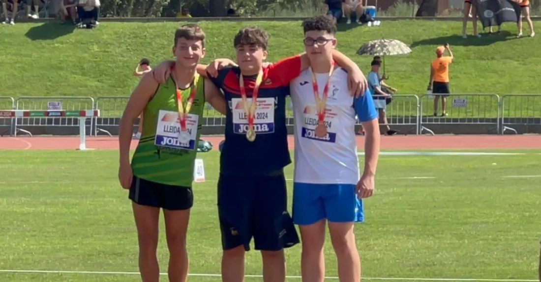 O ourensán Javier Cid acada a medalla de Ouro no Campionato de España de Atletismo sub16