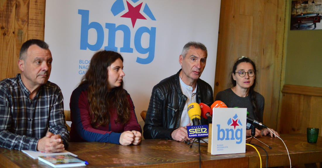 Xosé Manuel Puga, Erea Blanco, Luís Seara, Rhut Reza, grupo municipal do BNG no Concello de Ourense