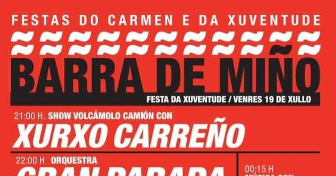 cartel das festas de barra de mino en coles