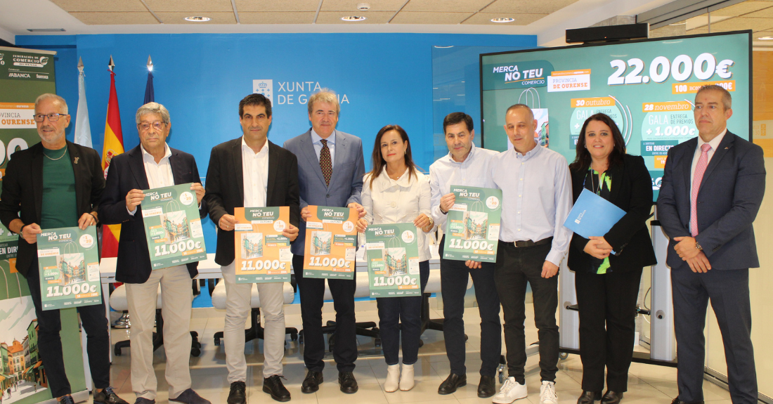 Presentación da campaña 'Merca no teu comercio' en Ourense