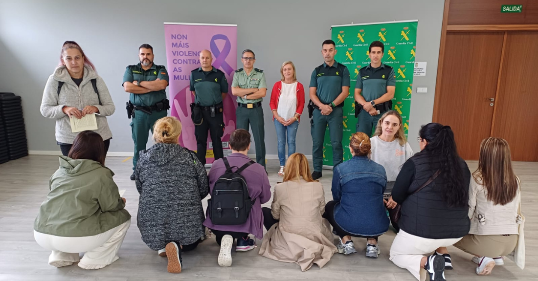 Taller de defensa persoal en San Cibrao das Viñas