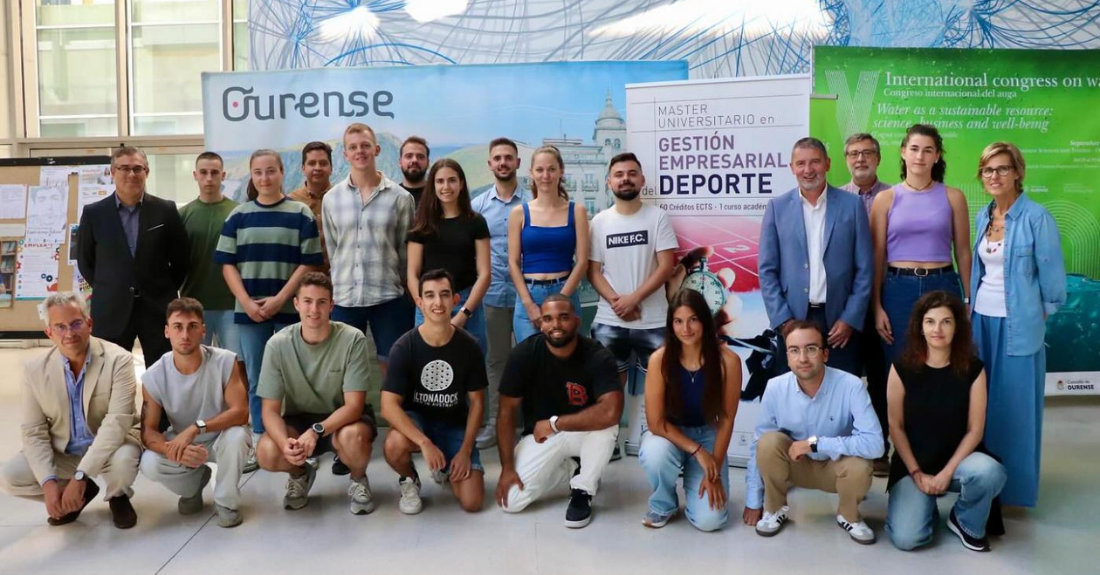 Alumnos do Mestrado en Xestión Empresarial do Deporte do campus de Ourense