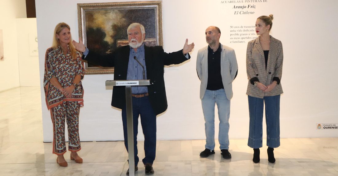 Inauguración da mostra '50 anos en Ourense', de Manuel Araújo Friz