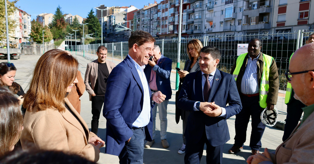 José Ramón Gómez Besteiro visita as obras de remodelación da estación de San Francisco