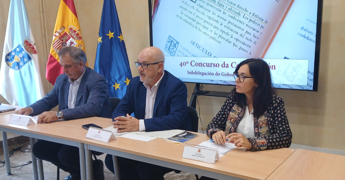 Presentación do 40º 'Concurso da Constitución para Escolares' da Subdelegación do Goberno de Ourense