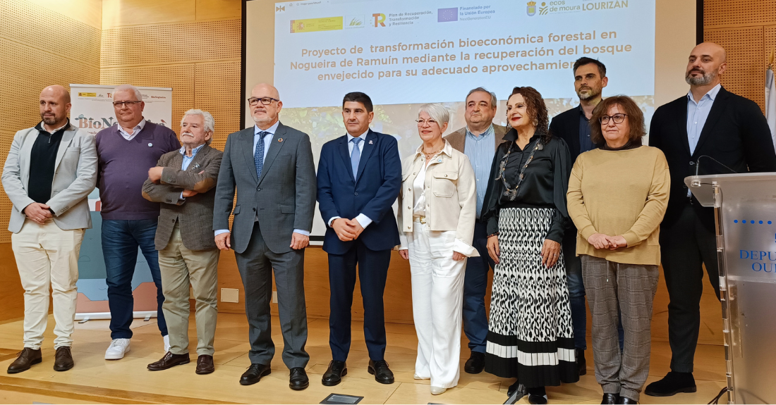 Prtesentación do proxecto de bioeconomía forestal en Nogueira de Ramuín