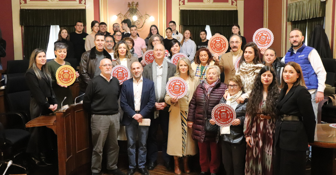 Entrega dos premios do Concurso de Escaparates de Nadal de Ourense 2024