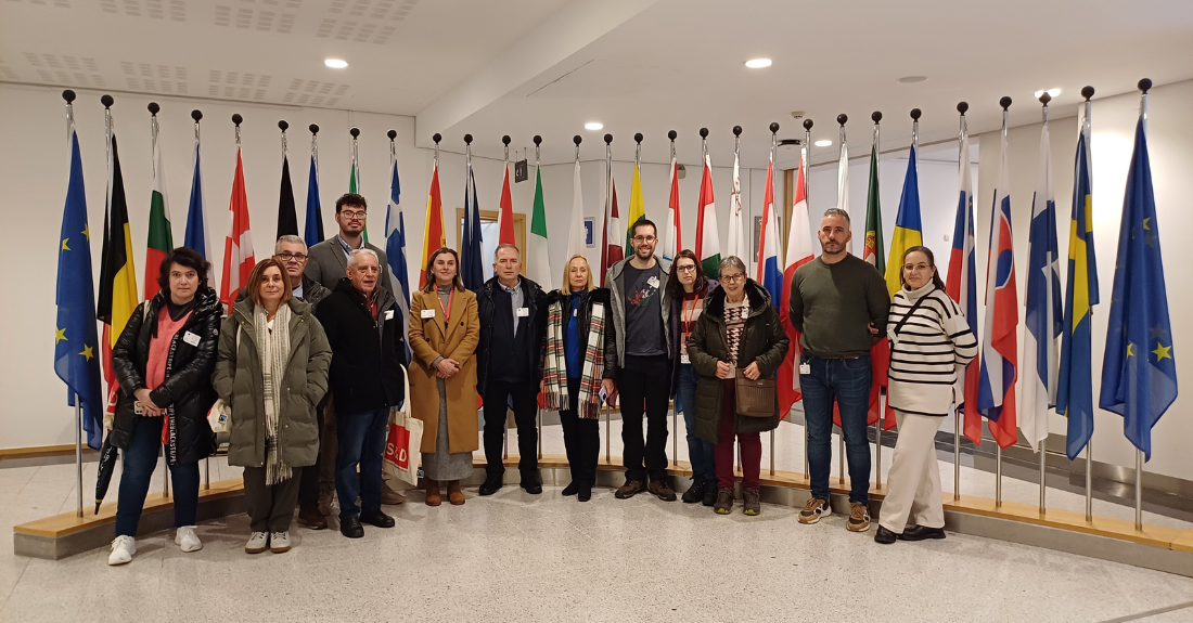 Membros de grupo municipal do PSdeG-PSOE de Ourense visitan o Parlamento Europeo