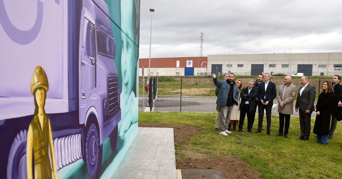 Inauguración da área de estacionamento seguro de San Cibrao das Viñas