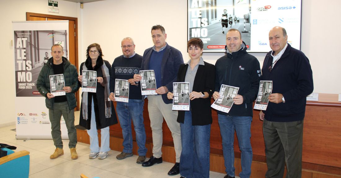 Presentación do I Campionato de España de Atletismo en Pista Curta FEDDI 2025 en Expourense