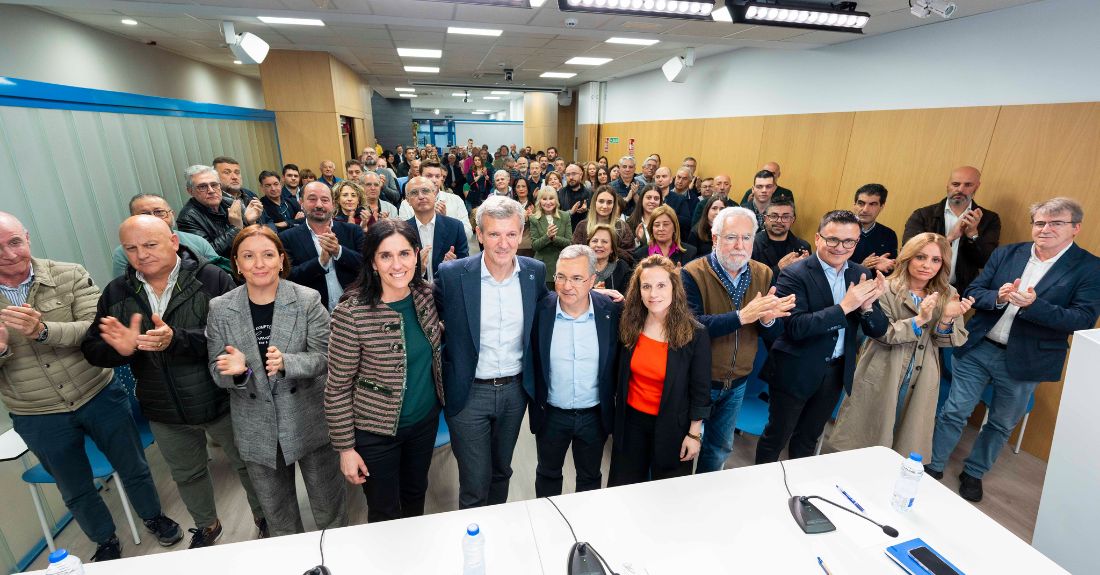 Alfonso Rueda na Xunta Directiva Provincial do PP de Ourense