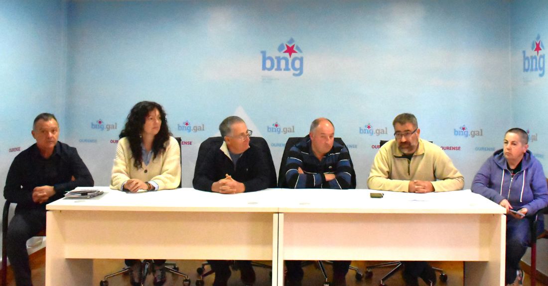 Xosé Manuel Puga, Sonia Vidal, Samuel, Paco, Bernardo Varela e María Manga.