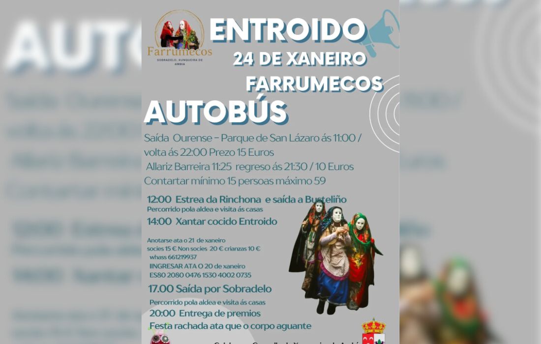 XUNQUEIRA DE AMBIA entroido bus