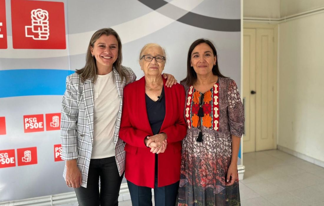 Natalia González, María Antonia Álvarez Yáñez e Carmen Rodríguez Dacosta