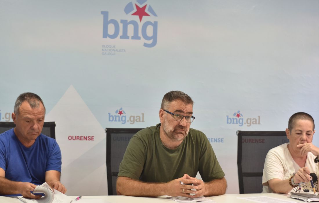 Xosé Manuel Puga, Bernardo Varela, María Mangana-BNG Ourense