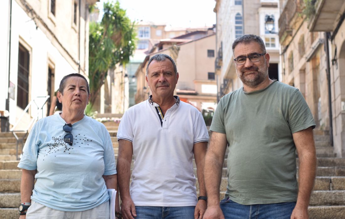 Grupo provincial do BNG na deputación de Ourense María Mangana, Xosé Manuel Puga, Bernardo Varela.JPG