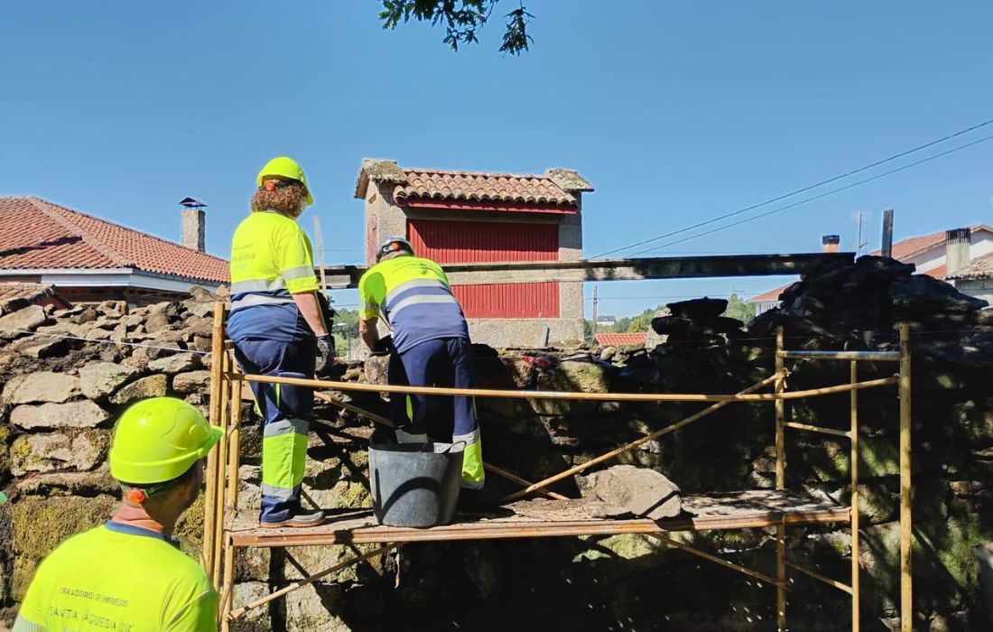 Obras forno de Cimadevila Amoeiro