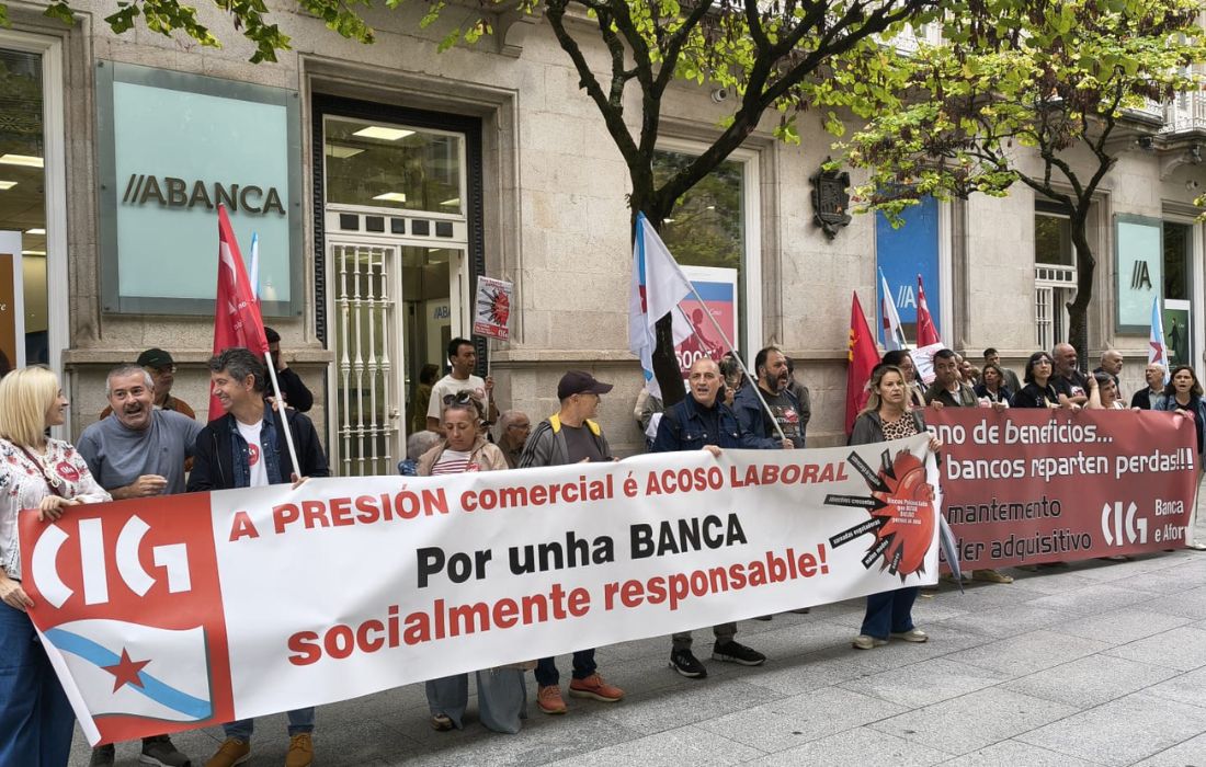 Protestas banca Ourense