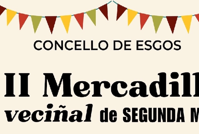 O Concello de Esgos organiza a segunda edición do Mercadillo Benéfico