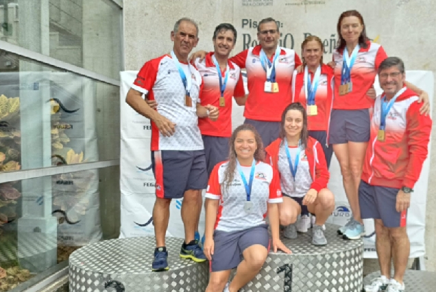 Imaxe do Club Natación Culleredo no Campionato Galego Máster