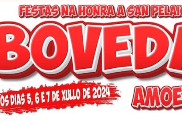 Cartel das Festas de Bóveda (Amoeiro)