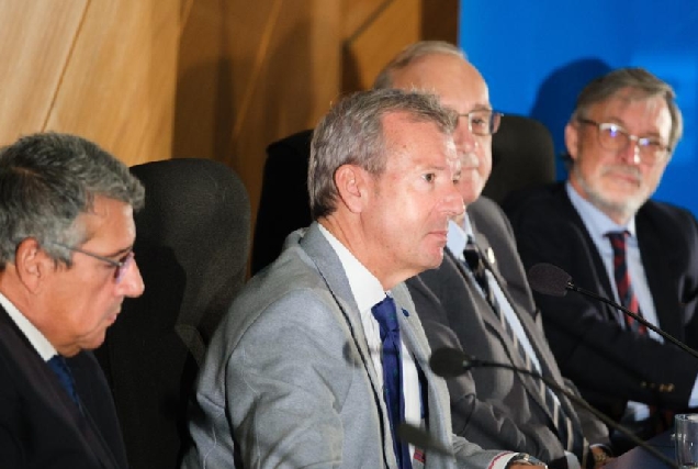 Alfonso Rueda durante a inauguración do I Congreso do Programa Iacobus