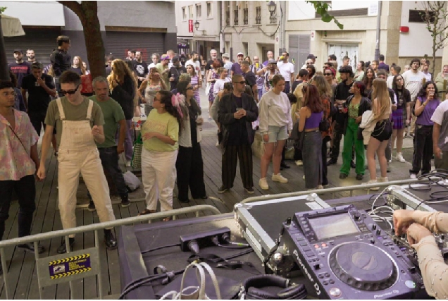 A praza da Cormelana, nunha actuación do Festival Noroeste Estrella Galicia